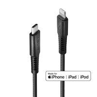 Lindy 31286 - 1 m - Lightning - USB C - Male - Male - Black