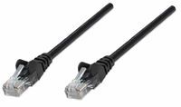 INTELLINET Patchkabel RJ45 U/UTP Cat5e  10m Hebelschutz schw (345378)