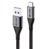 Alogic USB 2.0 Datenkabel Typ C -A M/M 3A 480 Mbps 1,5m,  gr (ULCA21.5-SGR)