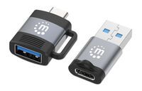MANHATTAN 2er Set USB-C auf USB-A & USB-A auf USB-C-Adapter (356329)