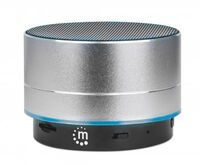 MANHATTAN Metallic LED-Bluetooth-Lautsprecher buntes Licht Bedienelemente USB-A-Port MicroSD-Kartens