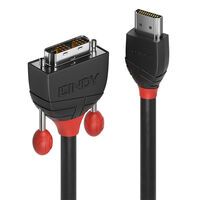 LINDY HDMI an DVI-D Single Link Kabel Black Line 10m (36275)
