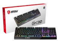 MSI VIGOR GK30 RGB MEMchanical Gaming Keyboard ' DE Layout - MECH. Membrane switches - 6-Zone RGB Lighting - RGB Mystic Light - water repellent keyboard design' - Full-size (100%) - USB - Mechanical - QWERTZ - RGB LED - Black
