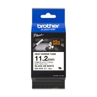 Brother Schrumpfschlauch 11.2mm weiss/schwarz Bandlänge 1.5m
