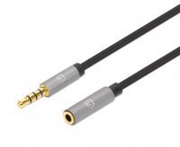 MANHATTAN Audio-Verlängerungskabel Aux / 3,5 mm Klinke 3m (356046)
