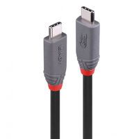 LINDY 2.0m USB4 240W Typ C Kabel, 40Gbit/s, Anthra Line (36958)
