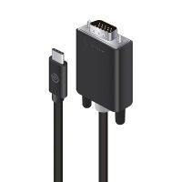 Alogic USB C Adapterkabel Typ C -VGA (D-Sub) M/M     2m,  sw (ELUCVG-02RBLK)