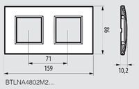 Vaddio BTLNA4802M2AR - 86 mm - 159 mm - 1.02 cm - 44 g