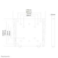Neomounts by Newstar tv/monitor wall mount - 25.4 cm (10") - 76.2 cm (30") - 30 kg - 50 x 50 mm - 100 x 100 mm - Black