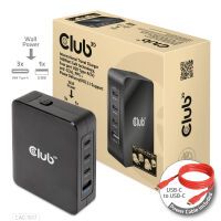 Club 3D Club3D Ladegerät   3xUSB Typ C, 1xUSB Typ A, PD 140W, GaN retail (CAC-1917)