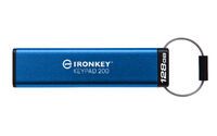KINGSTON 128GB IronKey Keypad 200 FIPS 140-3 Lvl 3 Pending AES-256 Encrypted (IKKP200/128GB)