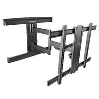 StarTech.com TV Wall Mount for up to 80" (100lb) VESA Mount Displays - Low Profile Full Motion Universal TV Wall Mount Bracket - Heavy Duty Adjustable Tilt/Swivel Articulating Arm - 200 x 100 mm - 600 x 400 mm - -15 - 2° - -90 - 90° - Steel - Black