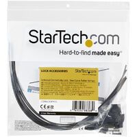 STARTECH.COM Security Tether Cable - 10 Pack Universal Steel Anti-Theft Cables - Adjustable - Heat S