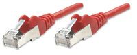 INTELLINET Netzwerkkabel Cat5e SF/UTP CCA Cat5e kompatibel 7,5m Rot RJ-45 Stecker / RJ-45 Stecker (3