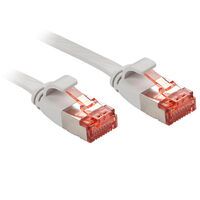 LINDY Patchkabel Cat6 U/FTP Flachband grau 5.00m (47554)