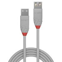 LINDY USB 2.0 Verlängerung Typ A/A Anthra Line M/F 1m (36712)