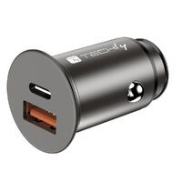 Techly Autoladegerät 5V 2p USB A USBC 38W (IUSB2-CAR5-AC38W)