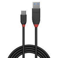 Lindy 36916 - 1 m - USB A - USB C - USB 3.2 Gen 1 (3.1 Gen 1) - 10000 Mbit/s - Black