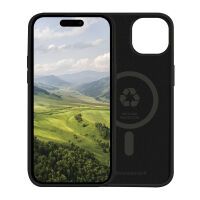 dbramante Monaco Silikon Case mit MagSafe für iPhone 13/14/15/16e, schwarz