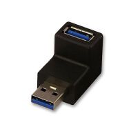 LINDY Adapter USB 3.0 Typ A 90° oben M/F Stecker Kupplung (71261)