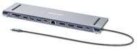 MANHATTAN USB-C PD Dockingstation 2xHDMI 1xDisplayPort bis 4K 3xUSB-A 1xUSB-C bis 5 Gbit/s USB-C PD 