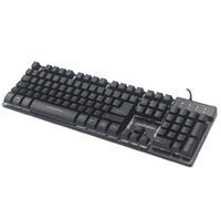 MANHATTAN USB-Gaming-Tastatur mit LEDs und Metallunterseite (178457)
