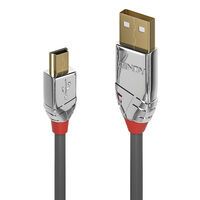 LINDY USB 2.0 Kabel Typ A/Mini-B Cromo Line M/M 3m (36633)