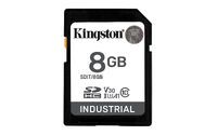 KINGSTON 8GB SDHC Industrial -40C to 85C C10 UHS-I U3 V30 A1 pSLC (SDIT/8GB)