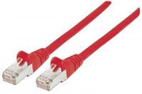 INTELLINET Netzwerkkabel Cat5e SF/UTP 5m rot CCA Cat5e kompatibel RJ-45 Stecker / RJ-45 Stecker (330