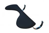 Bakker Underarm Support Symmetrical - Black - 560 x 220 x 25 mm - 2.34 kg