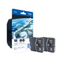 Patrone Brother LC-985BKBP2 Twin Pack mit Security-Tag Black (LC985BKBP2)