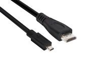 Club 3D Micro HDMI™ to HDMI™ 2.0 4K60Hz Cable 1M / 3.28Ft - 1 m - HDMI Type D (Micro) - HDMI Type A (Standard) - 3D - 18 Gbit/s - Black