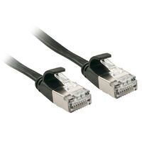 LINDY Patchkabel Cat6A U/FTP Flachband schwarz 2.00m (47482)