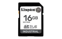 KINGSTON 16GB SDHC Industrial -40C to 85C C10 UHS-I U3 V30 A1 pSLC (SDIT/16GB)