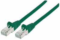 INTELLINET Cat6aPro Kabel Cat7 Rohkabel 1,5m gruen RJ45 reines Kupfer LS0H halogenfrei AWG 26 vergol