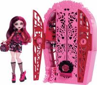 Mattel Monster High Skulltimate Secrets Garden Mysteries Spielset, Draculaura Puppe mit mehr als 19 