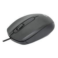 MANHATTAN Comfort II Optische USB-Maus USB-A drei Tasten plus Mausrad 1000 dpi für Links- und Rechts