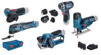 Bosch 12V Profi-Set 5-tlg. GSR+GOP+GHO+GWS+GST Sägen