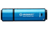 KINGSTON 256GB USB-C IronKey Vault Privacy 50C AES-256 Encrypted FIPS 197 (IKVP50C/256GB)