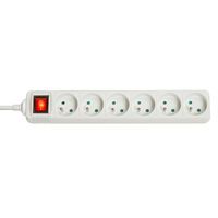 Lindy 73126 - 6 AC outlet(s) - Indoor - Type E - White - 3680 W - -4 - 40 °C