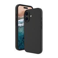 dbramante Monaco Silikoncase mit MagSafe für iPhone 16, schwarz