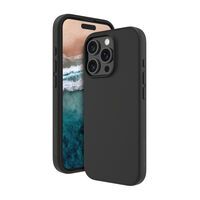 dbramante Monaco Silikoncase mit MagSafe für iPhone 16 Pro Max, schwarz