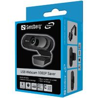 SANDBERG USB Webcam 1080P Saver - 2 MP - 1920 x 1080 pixels - Full HD - 30 fps - 1920x1080@30fps - 1080p