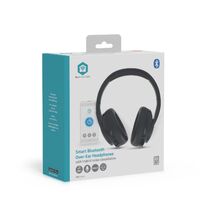 Nedis Drahtlose Over-Ear-Kopfhörer / Batterie 1 Betriebszeit Standardnutzung: 1680 min / Eingebautes Mikro / Drücken Sie Strg / Hybrid (ENC + ANC) / Stimmkontrolle / Lautstärke-Regler / Schwarz