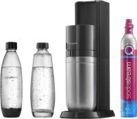 SodaStream Soda Maker DUO black Schwarz QC incl 1 Glas- Glas & 1 PET-Bottle PETBottle (1016812411)