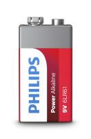Philips Power Alkaline 9V Batterie Batterien