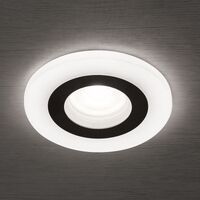 Orion STRAHLER 1XGU10 MIT ACRYLRING (GLOW SCHWARZ)