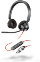 HP Poly Blackwire 3320 Stereo USB-C Headset +USB-C/A Adapter (8X219AA)