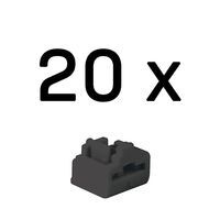LINDY RJ45 Port Schlösser SCHWARZ, 20 Stück (47892)