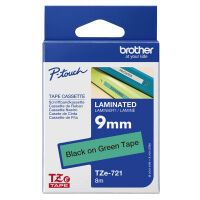 Brother TZE721 - TZ - Green - 8 m - 9 mm